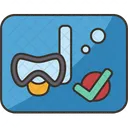 Certificado de buceo  Icono