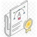 Diseno De Certificado Premio Honor Icono