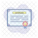 Certificado de grado  Icono