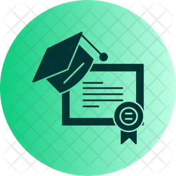 Certificado de graduación  Icono