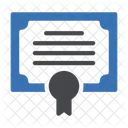 Certificado de graduación  Icono