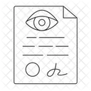 Documento Certificado Conduccion Icono