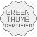 Polegar Verde Certificado Icon