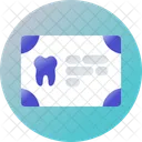 Certificado dental  Icono