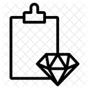 Certificado De Diamante Ícone