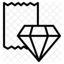 Certificado De Diamante Ícone
