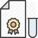 Certificado do teste  Ícone