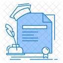 Certificado de educación  Icono