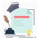 Certificado de educación  Icono