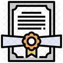 Certificado de educación  Icono