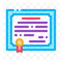 Certificado Licenca Eletronico Ícone