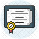 Certificado Diploma Titulo Icon