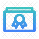 Certificado Papel Estandar De Calidad Icon