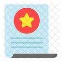 Certificado Documento Logro Icono