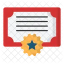 Certificado Icono