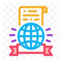 Certificado Internacional Internacional Medico Ícone