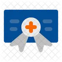 Certificado médico  Ícone