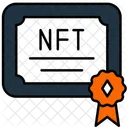 Certificado nft  Icono