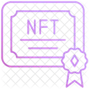 Certificado nft  Icono