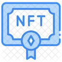 Certificado nft  Icono