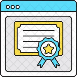 Certificado on-line  Ícone