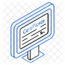 Certificado on-line  Ícone