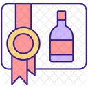 Certificado de regalo de vino  Icono