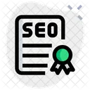 Certificado Seo Ícone