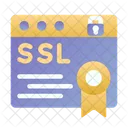 Certificado Ssl Seguridad Bloqueo Icono