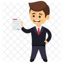 Certificat d'entreprise  Icône