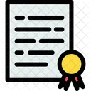 Certificat  Icône