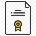 Certificat  Icône
