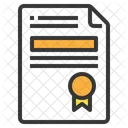 Certificat  Icône