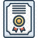 Certificat  Icône
