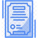 Certificate Credential Document Of Achievement Icon