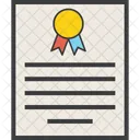 Certificate Merit Secure Icon