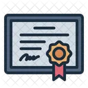 Certificate Expreience Education Icon