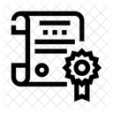 Certificate Contract Document Icon