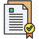 Certificate Certification Diploma Icon