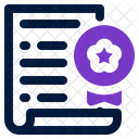 Certificate Award Diploma Icon