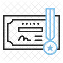 Certificate Medal Achievement Icon