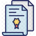 Certificate Paper Divorce Certificate Icon