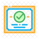 Certificate Diploma Approved Icon