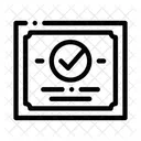 Certificate Diploma Approved Icon