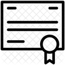 証明書、証明書、シール アイコン