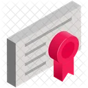 Business Finance Certificate Icon
