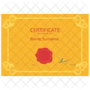 Certificate Diploma Degree Icon