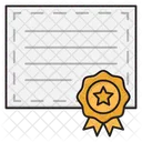 Certificate Degree Achievement Icon