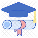 Graduation Certificate Degree Icon