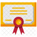 Certificate Certification Diploma Icon